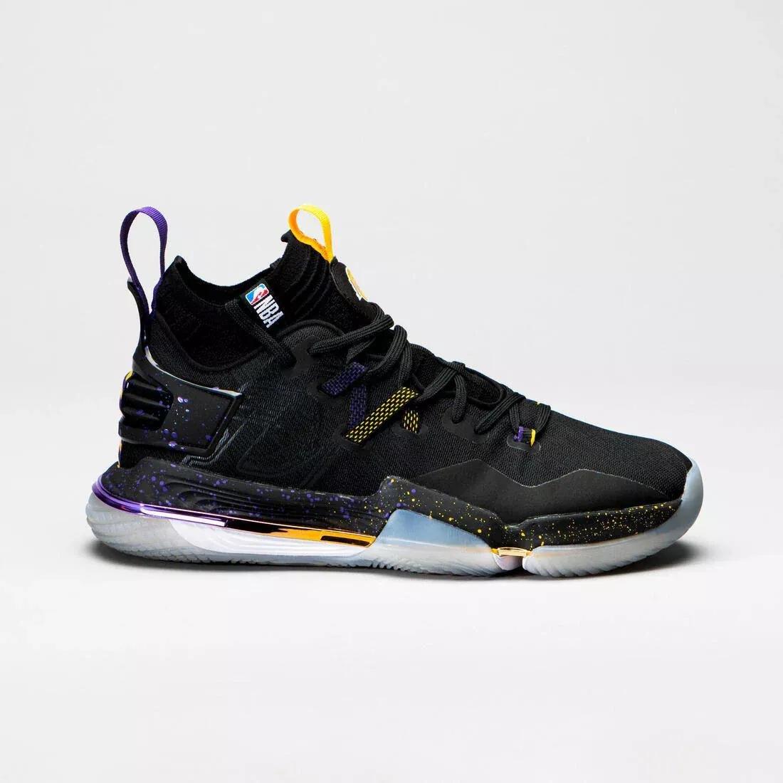 Mid-Rise Basketball Shoes Se900, Black, No Color, large image number 1