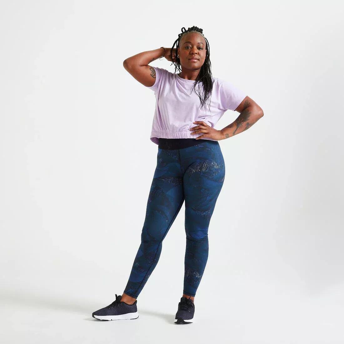 Loose Fitness Crop T-Shirt, Grey, No Color, large image number 3