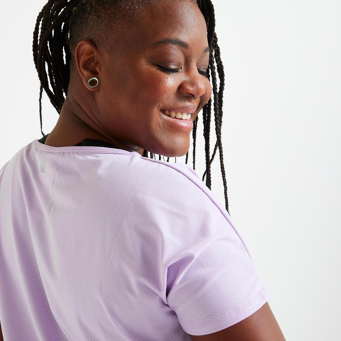 Loose Fitness Crop T-Shirt, Grey, No Color, large image number 4