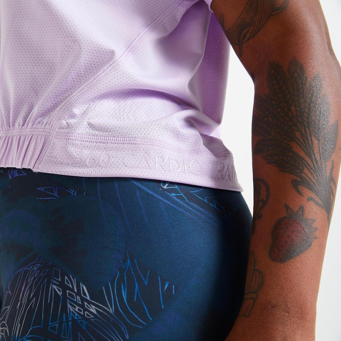 Loose Fitness Crop T-Shirt, Grey, No Color, large image number 5