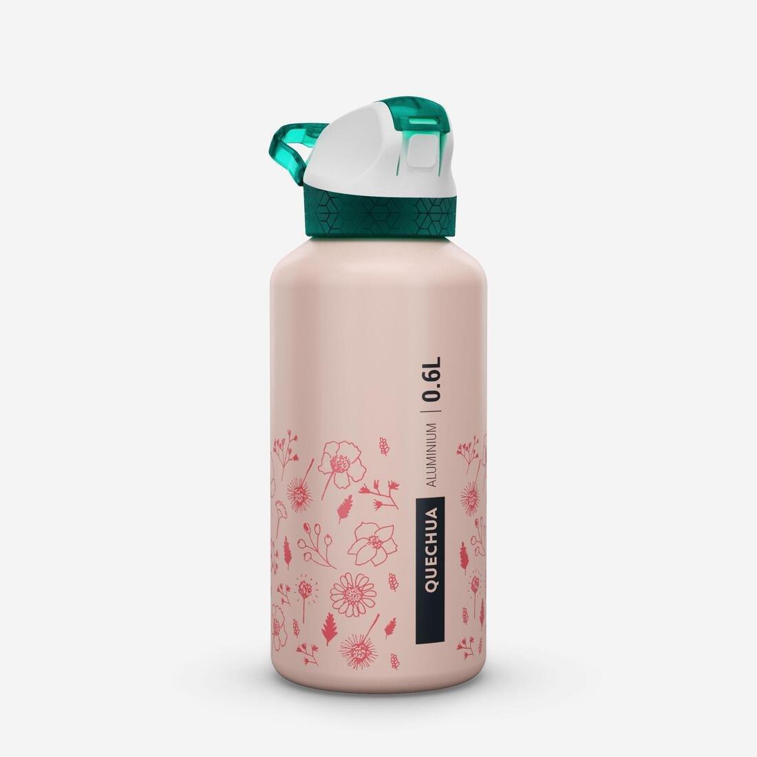 GRAPE PURPLE 0.6L kids' alum. water flask 500 with instant cap, pipette & straw for hiking, No Color, large image number 2