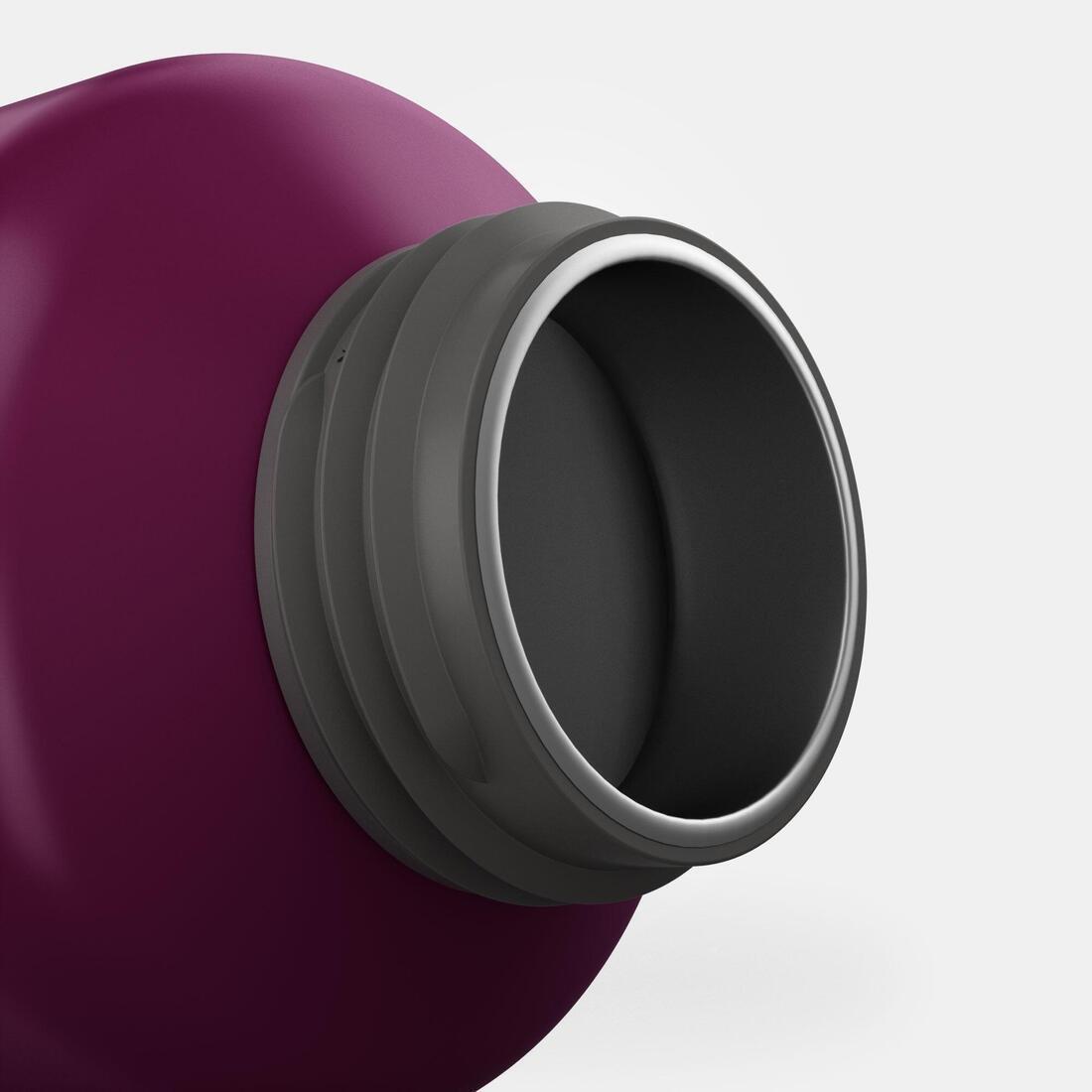 GRAPE PURPLE 0.6L kids' alum. water flask 500 with instant cap, pipette & straw for hiking, No Color, large image number 5