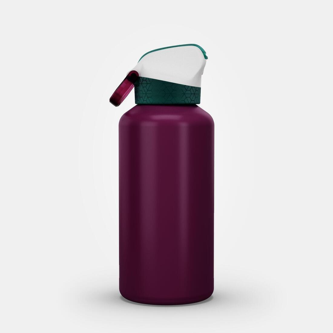 GRAPE PURPLE 0.6L kids' alum. water flask 500 with instant cap, pipette & straw for hiking, No Color, large image number 9