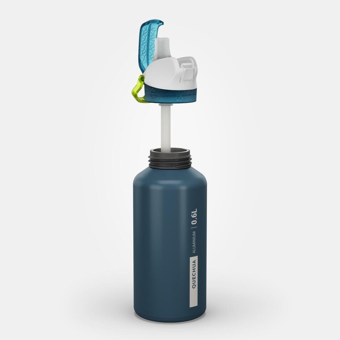 GRAPE PURPLE 0.6L kids' alum. water flask 500 with instant cap, pipette & straw for hiking, No Color, large image number 13