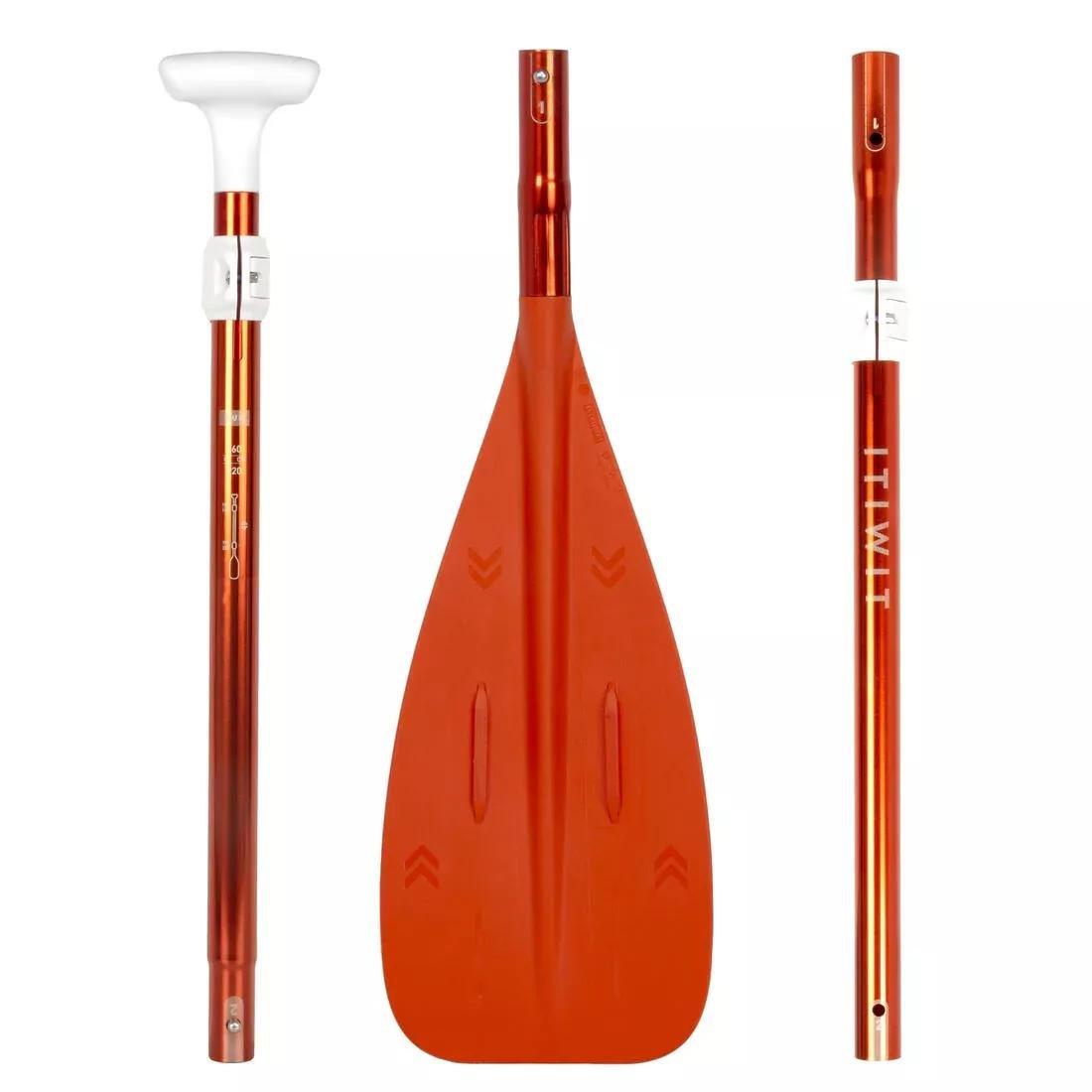 Compact 100 5-Part Sup Paddle - 160-220cm, Orange, No Color, large image number 3