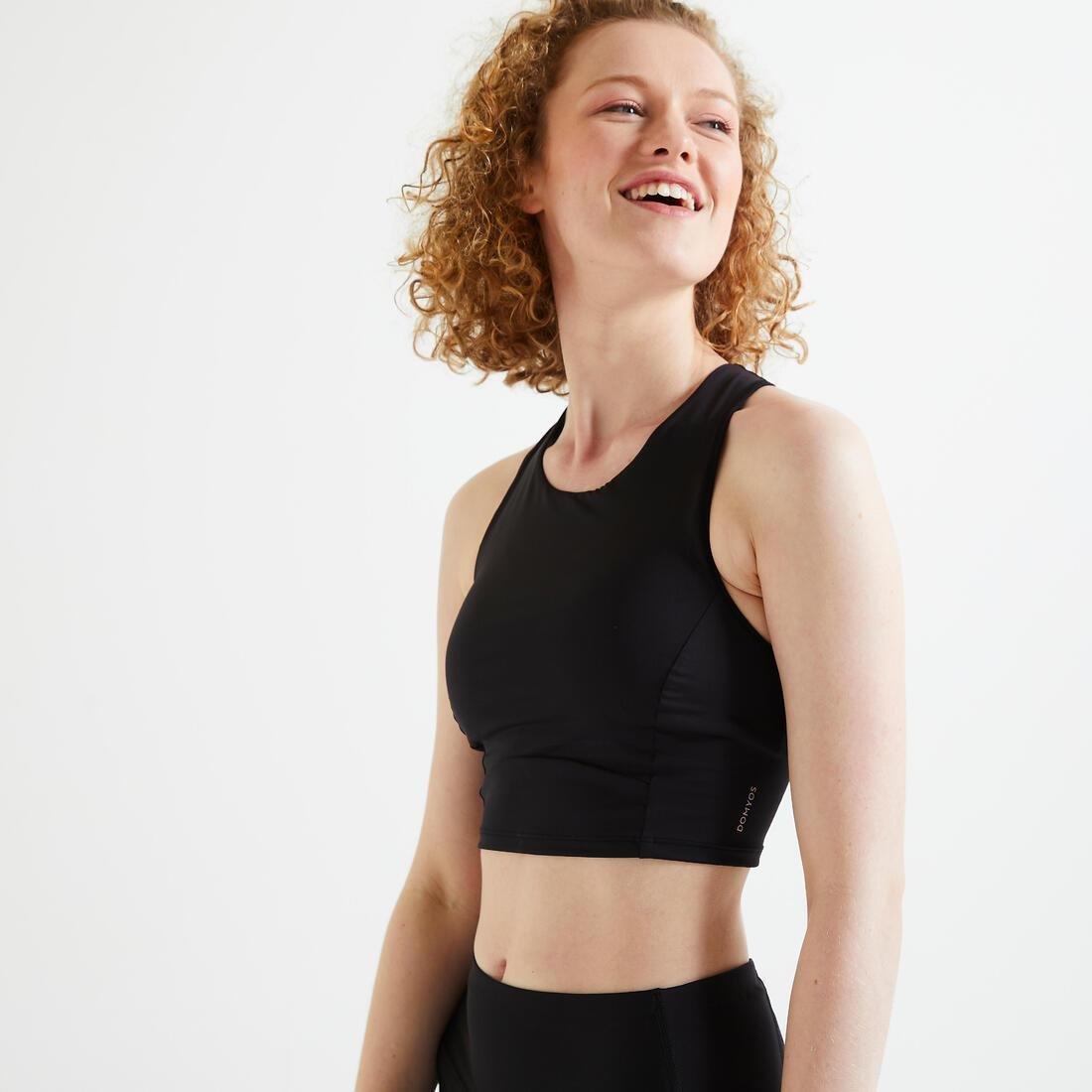 Moderate Spport Croppedfitnesssports Bra 540, Black, , large image number 0
