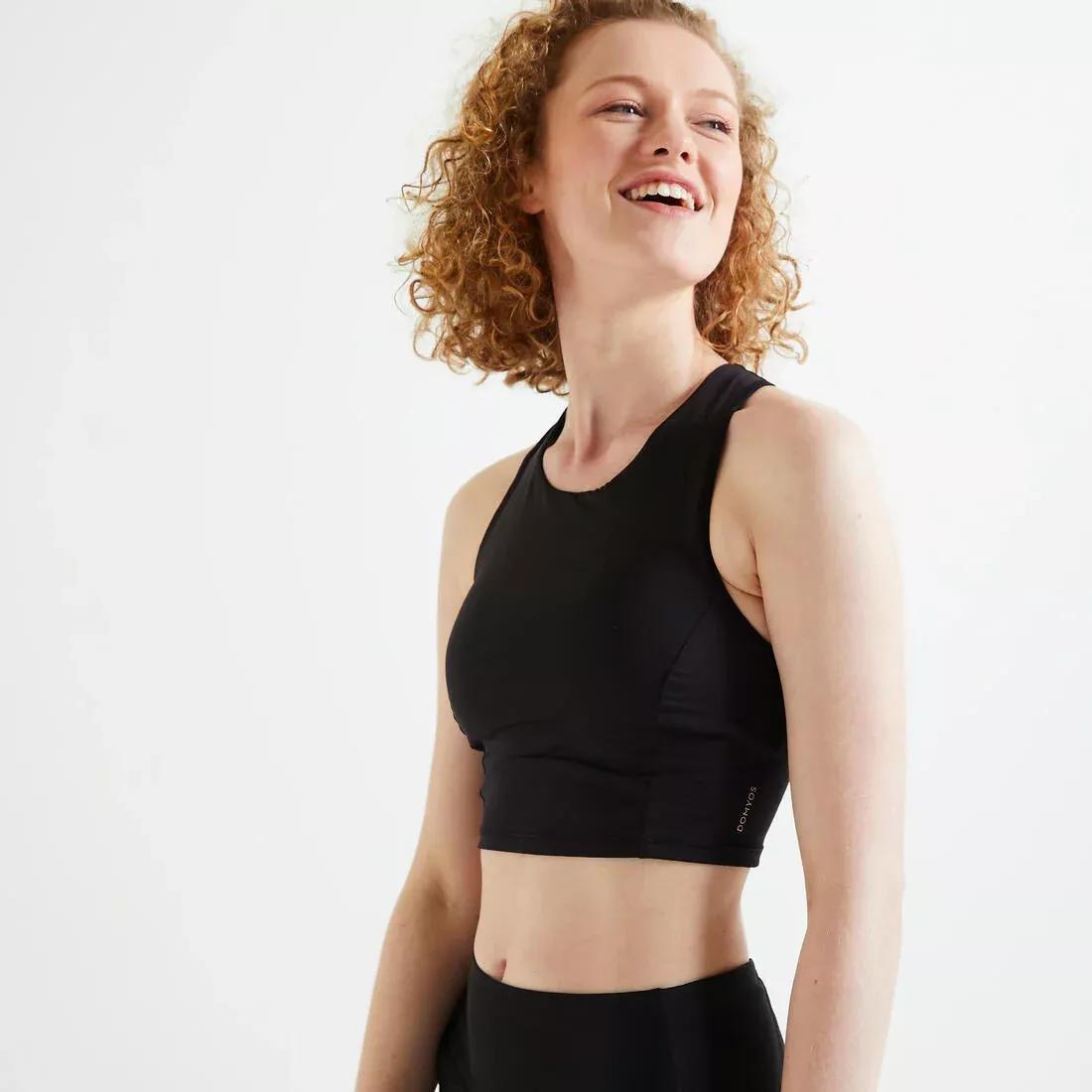 Moderate Spport Croppedfitnesssports Bra 540, Black, , large image number 1