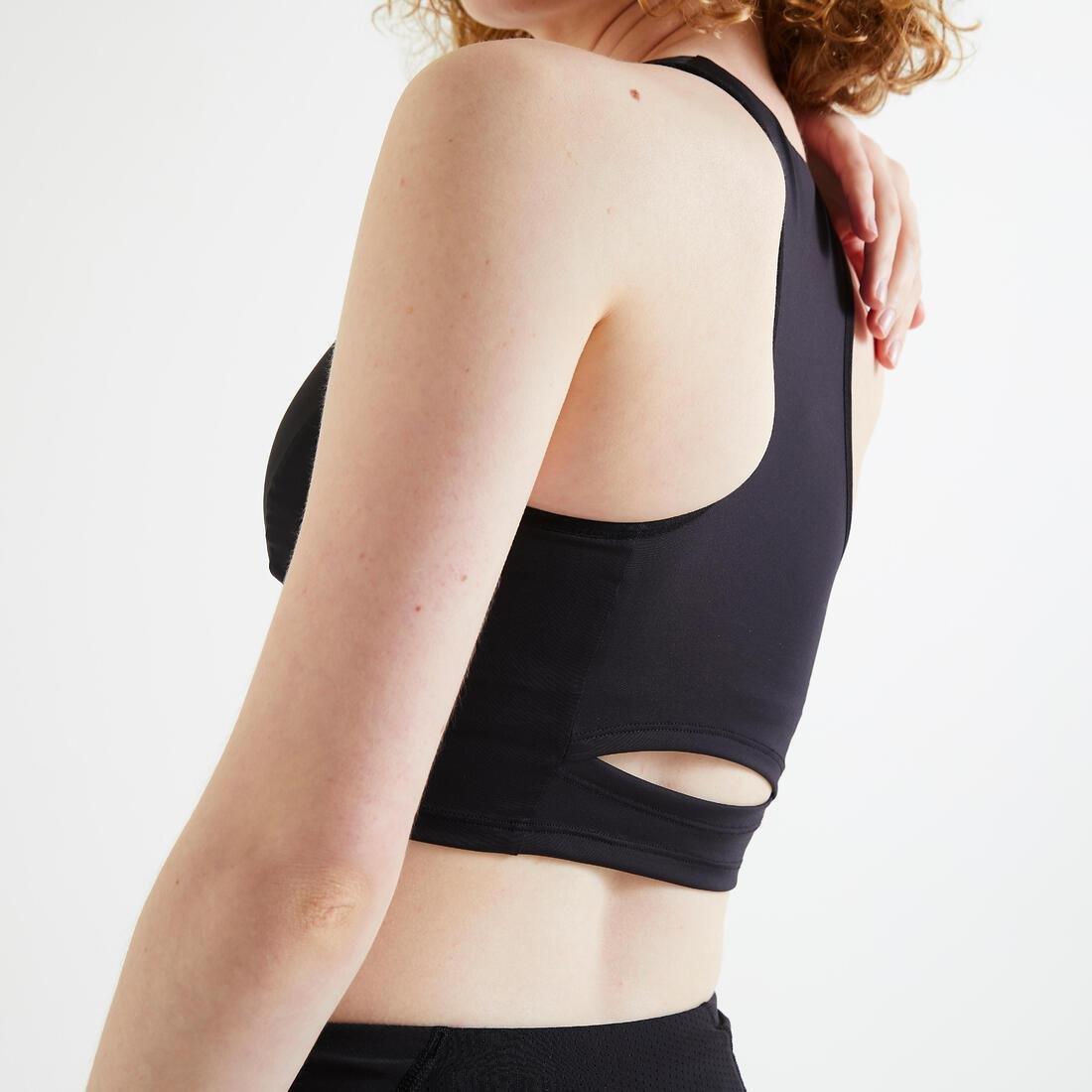 Moderate Spport Croppedfitnesssports Bra 540, Black, , large image number 2