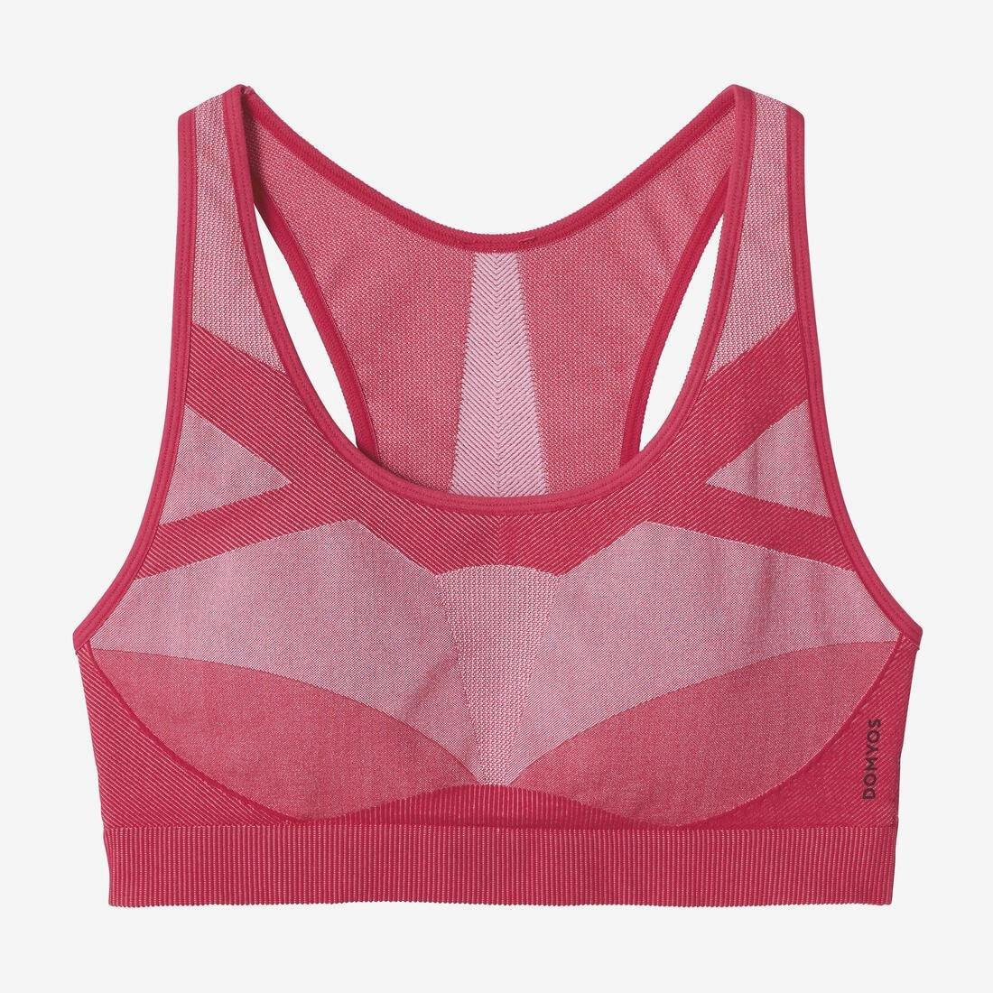 Medium Support Seamless Fitness Sports Bra - 560, Black, No Color, large image number 3