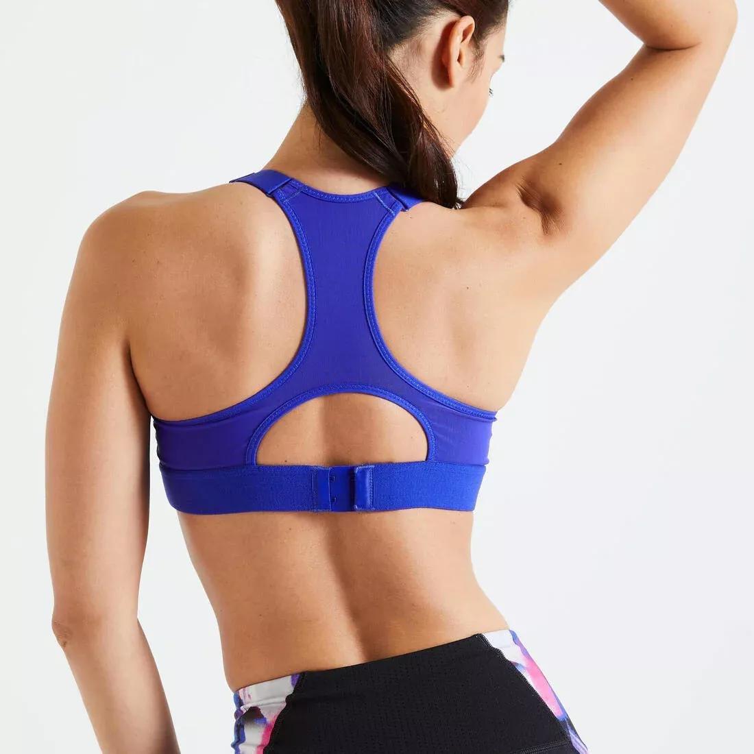 ULTRA WHITE Women's High Support Adjustable Sports Bra with Cups, , large image number 14