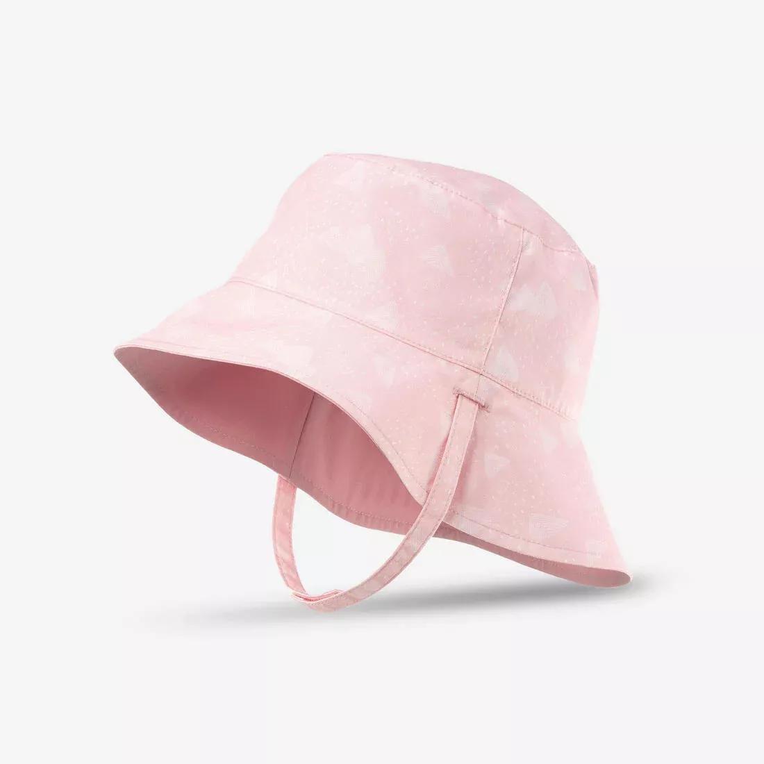 OLD PINK Kids' Anti-UV Hat MH100, , large image number 3