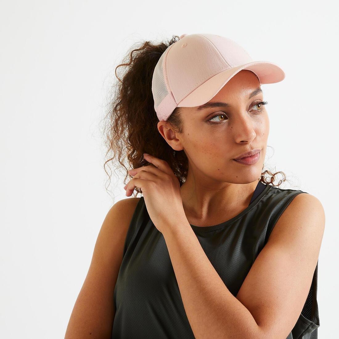 Cardio Fitness Training Cap 500, Desert Rose, No Color, large image number 6