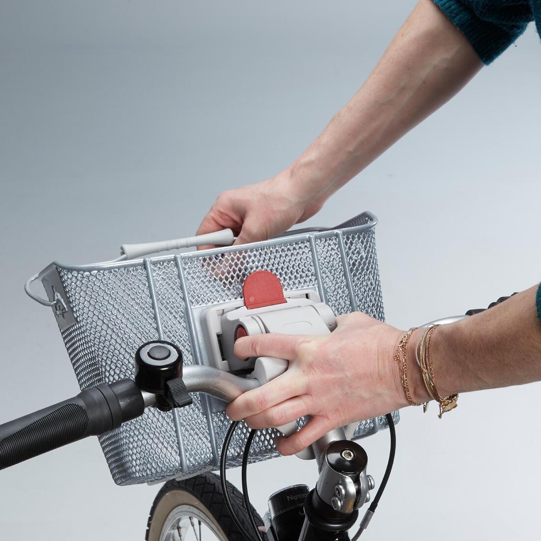 Kids Metal Bike Basket, Grey, No Color, large image number 5
