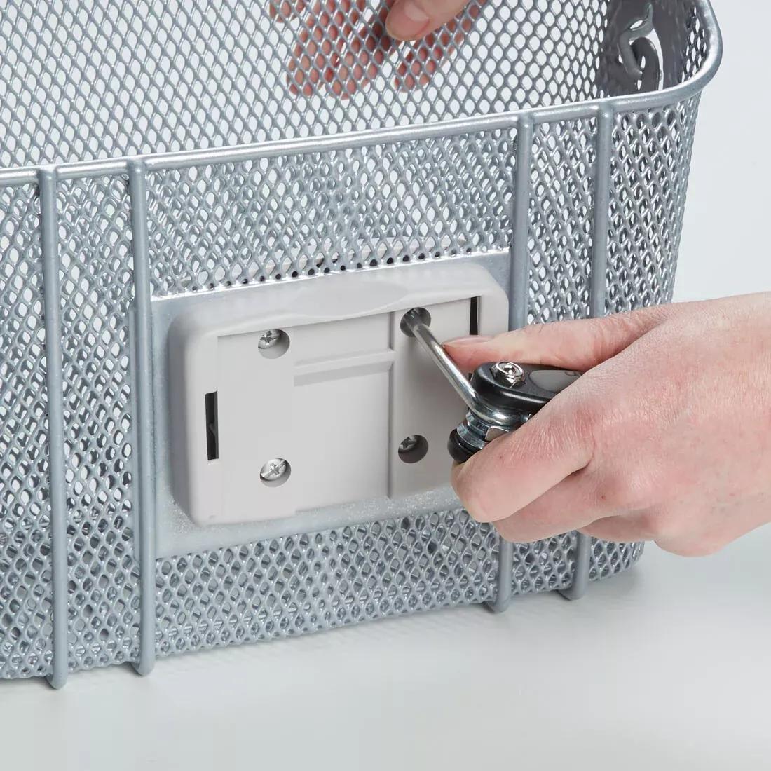 Kids Metal Bike Basket, Grey, No Color, large image number 13