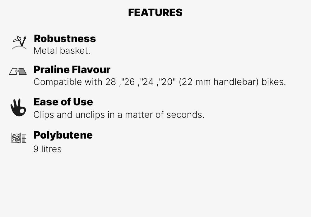 Kids Metal Bike Basket, Grey, No Color, medium