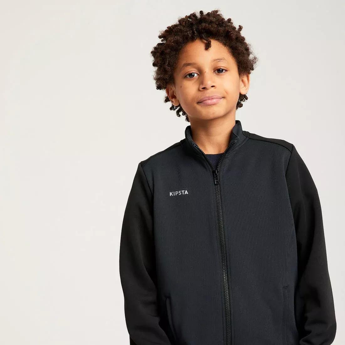 BLACK Kids' Football Training Jacket Essential - Black &, , large image number 1