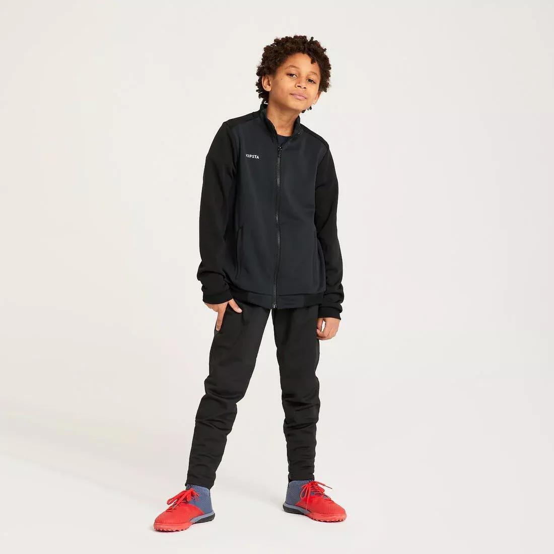 BLACK Kids' Football Training Jacket Essential - Black &, , large image number 3