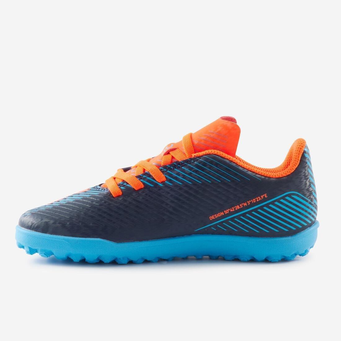 Kids Unisex Rip-Tab Football Boots - 160 Easy Turf, Red, No Color, large image number 7