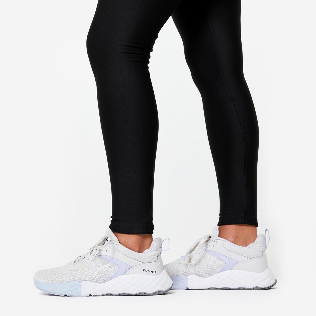 Women High-Waisted Cardio Fitness Leggings, Black, , large image number 5