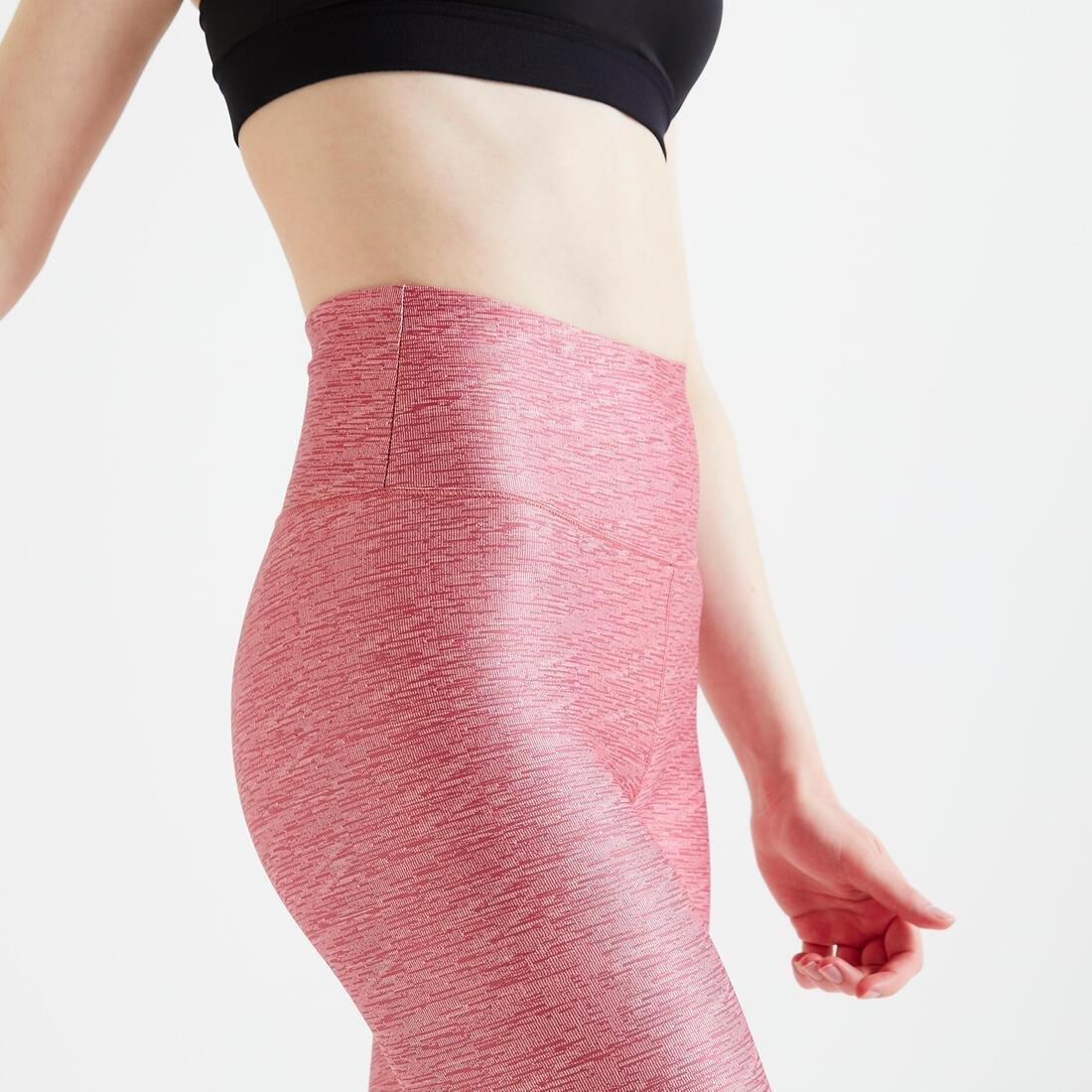 Women High-Waisted Cardio Fitness Leggings, Black, No Color, large image number 8