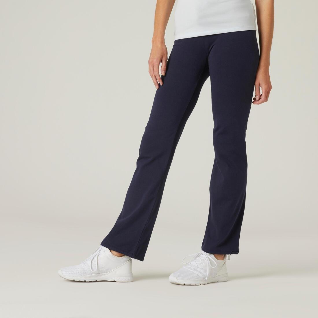 Women Fitness Adjustable Ankle Leggings, Blue, No Color, medium