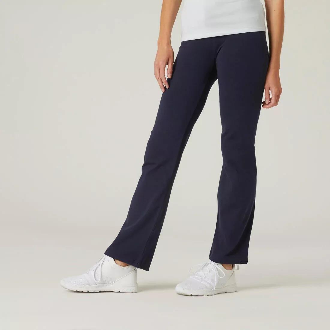 Women Fitness Adjustable Ankle Leggings, Blue, No Color, medium