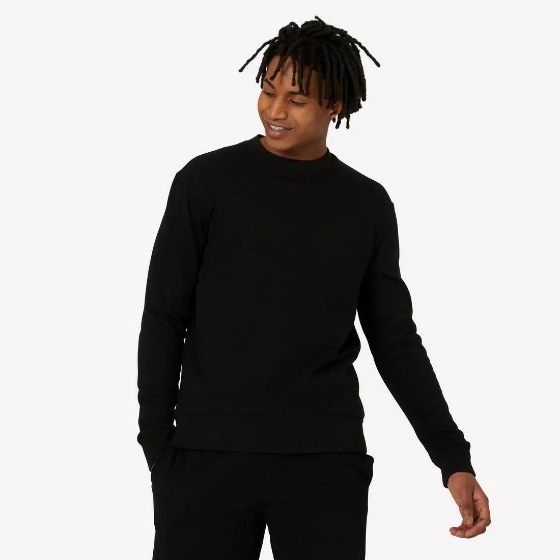 GREY Men's Crew-Neck Fitness Sweatshirt 500 Essentials, , large image number 14