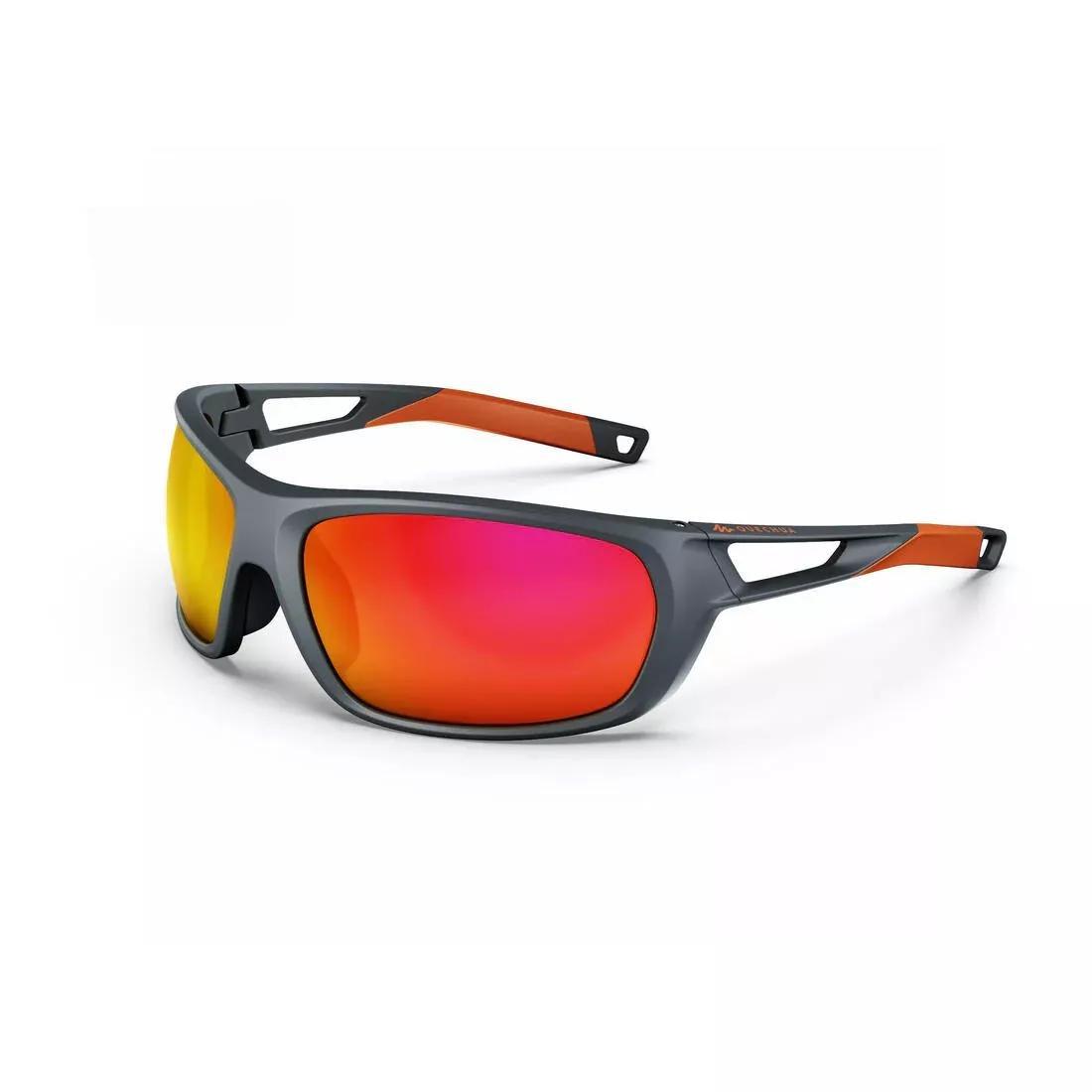 CARBON GREY Adults Hiking Sunglasses - MH580 - Polarising Category 4, No Color, medium
