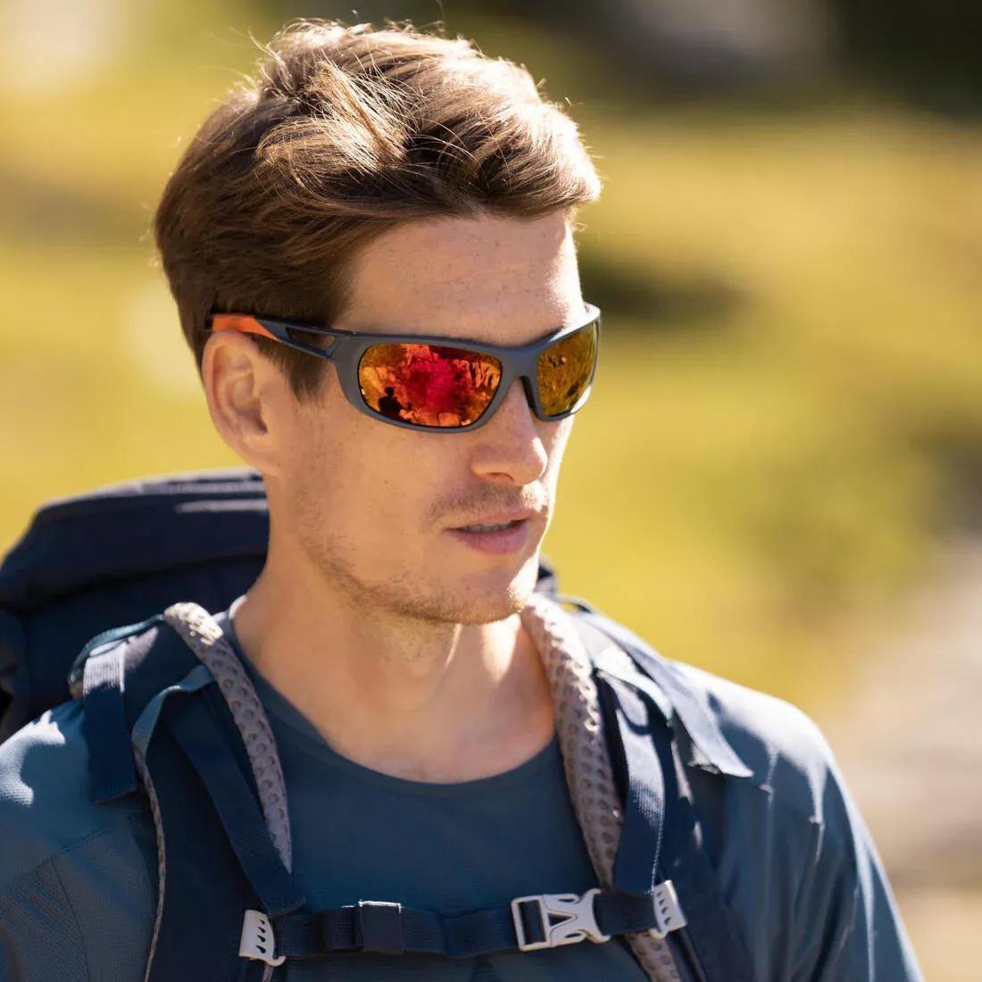 CARBON GREY Adults Hiking Sunglasses - MH580 - Polarising Category 4, No Color, medium