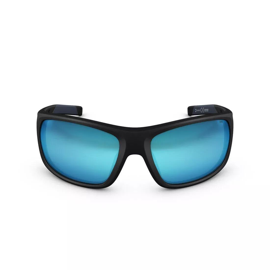CARBON GREY Adults Hiking Sunglasses - MH580 - Polarising Category 4, No Color, large image number 5