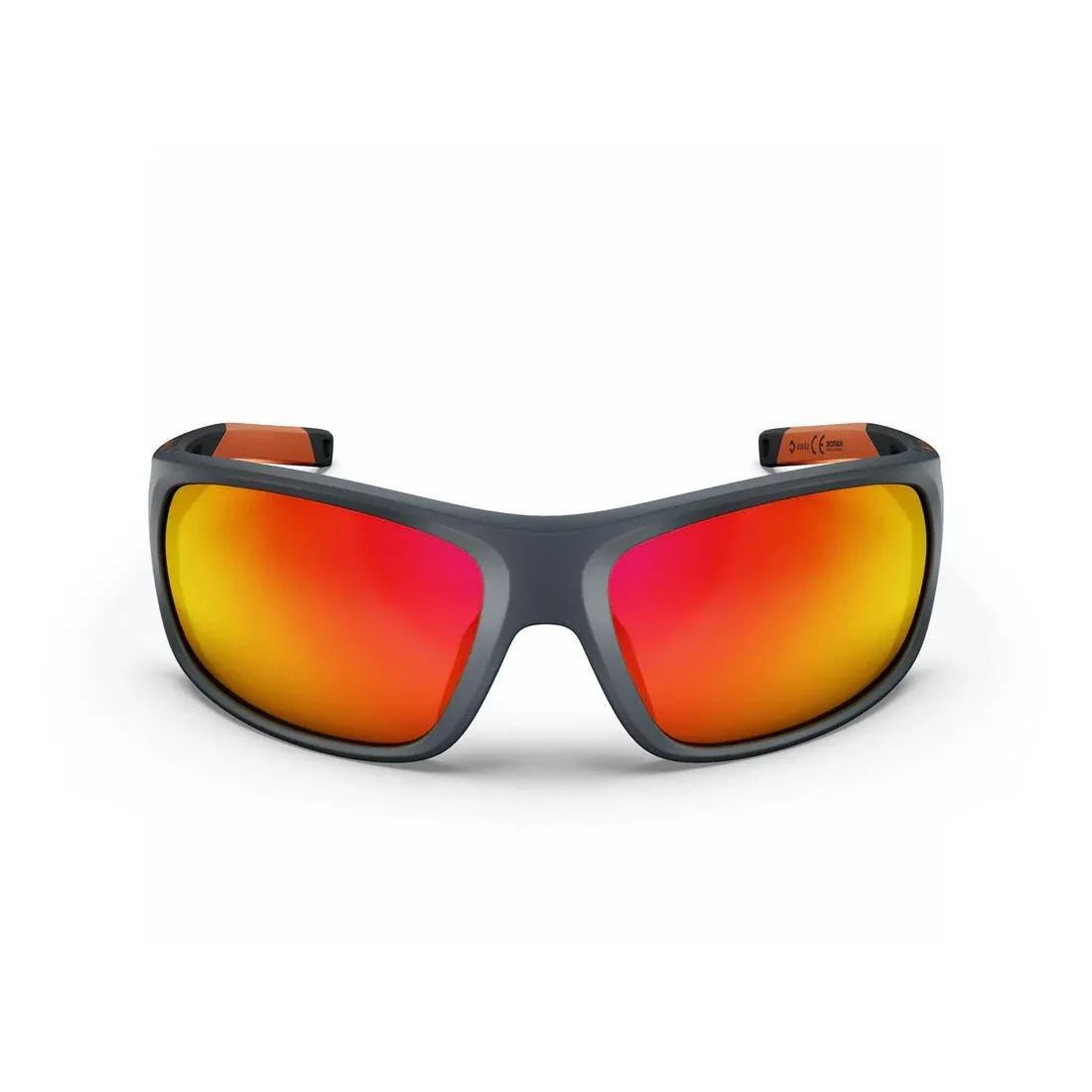CARBON GREY Adults Hiking Sunglasses - MH580 - Polarising Category 4, No Color, large image number 7