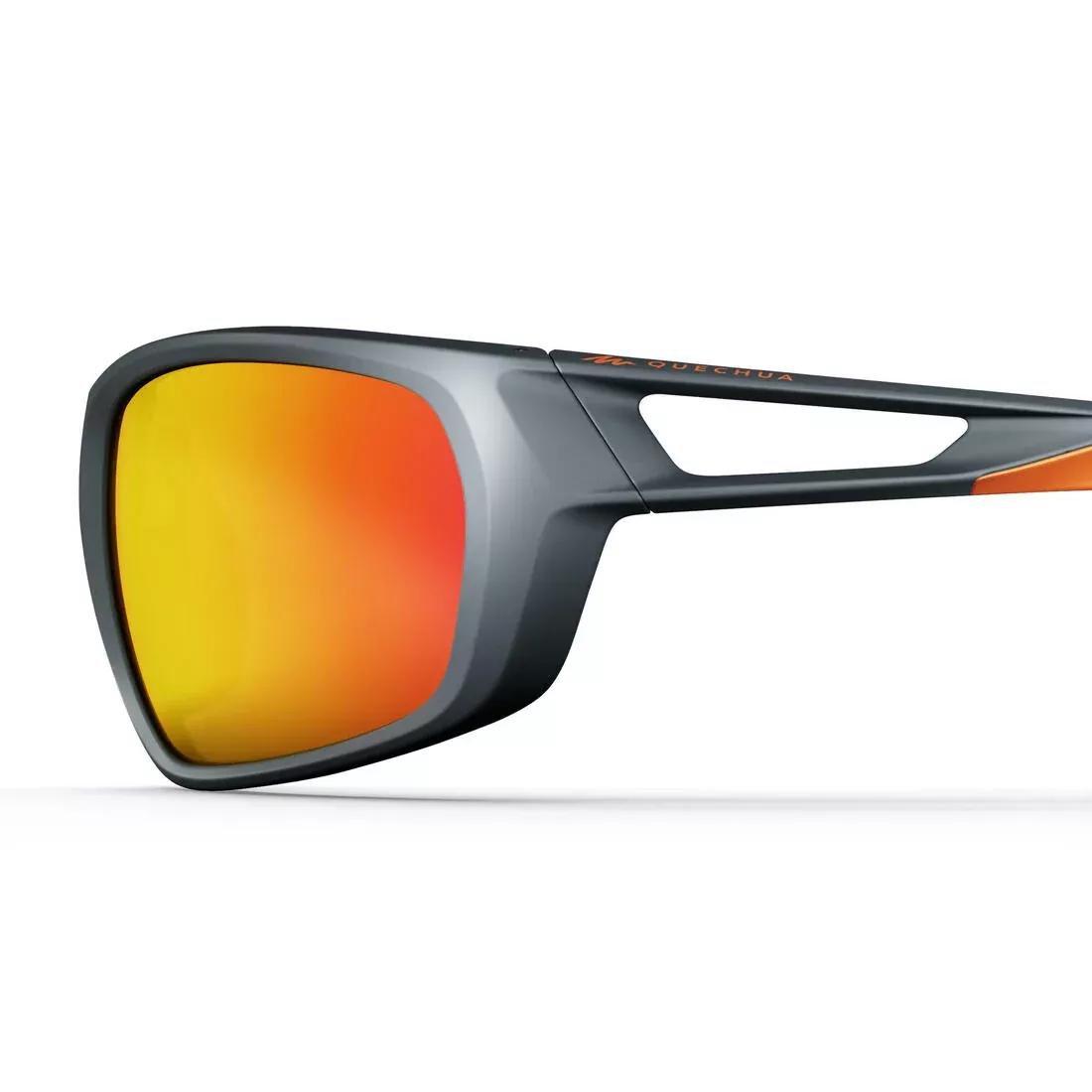 CARBON GREY Adults Hiking Sunglasses - MH580 - Polarising Category 4, No Color, large image number 8