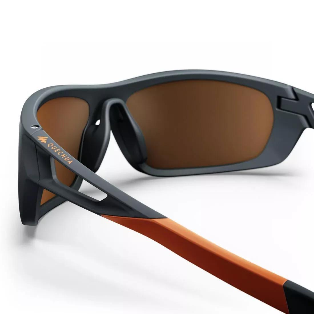 CARBON GREY Adults Hiking Sunglasses - MH580 - Polarising Category 4, No Color, large image number 9