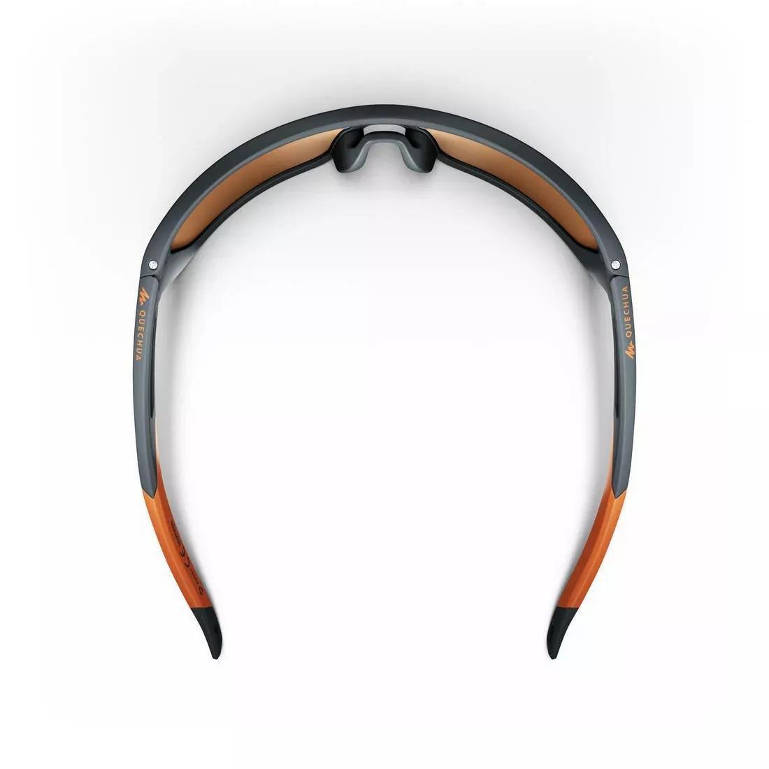 CARBON GREY Adults Hiking Sunglasses - MH580 - Polarising Category 4, No Color, large image number 12