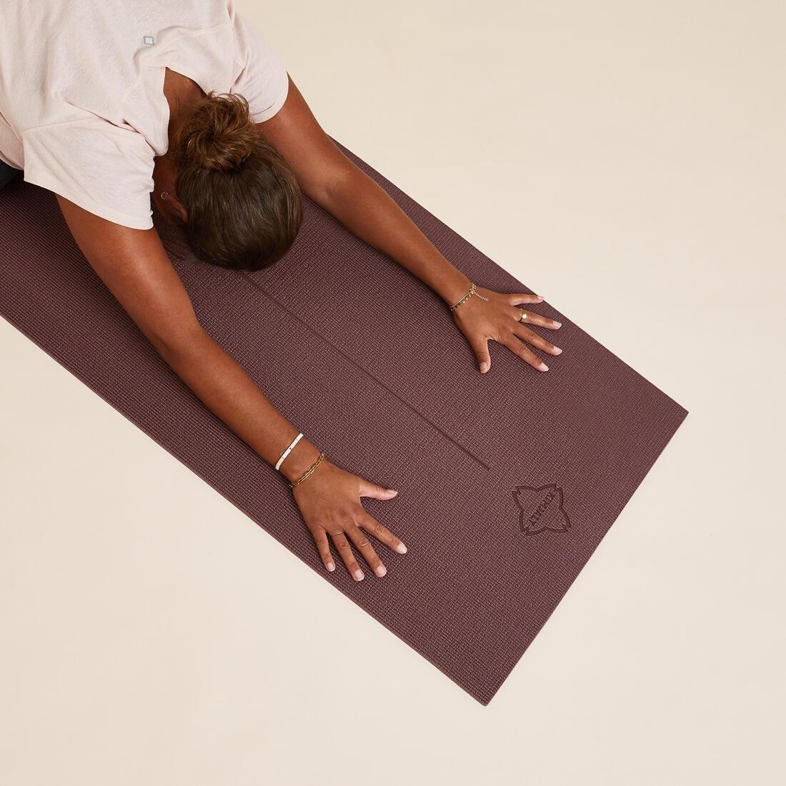 Comfort Yoga Mat, Burgundy, No Color, large image number 10