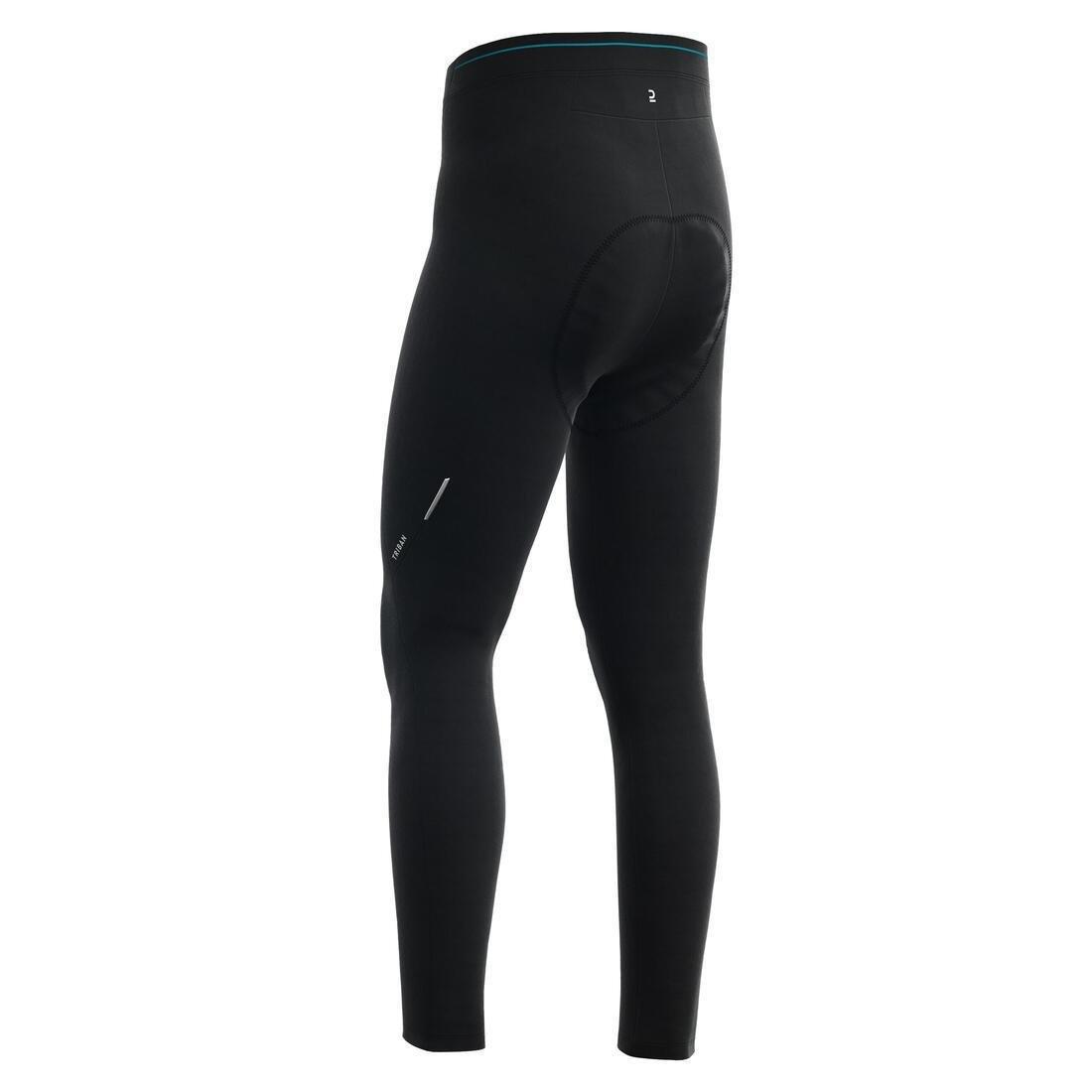 Men Cycling Tights Rc100, Black, , large image number 1