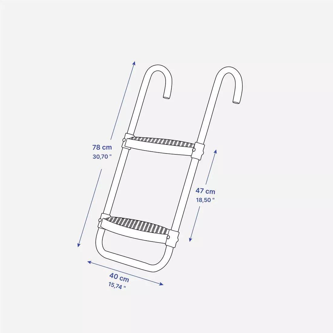 2-Step Ladder For 240 & 300 Trampolines, Black, No Color, large image number 8