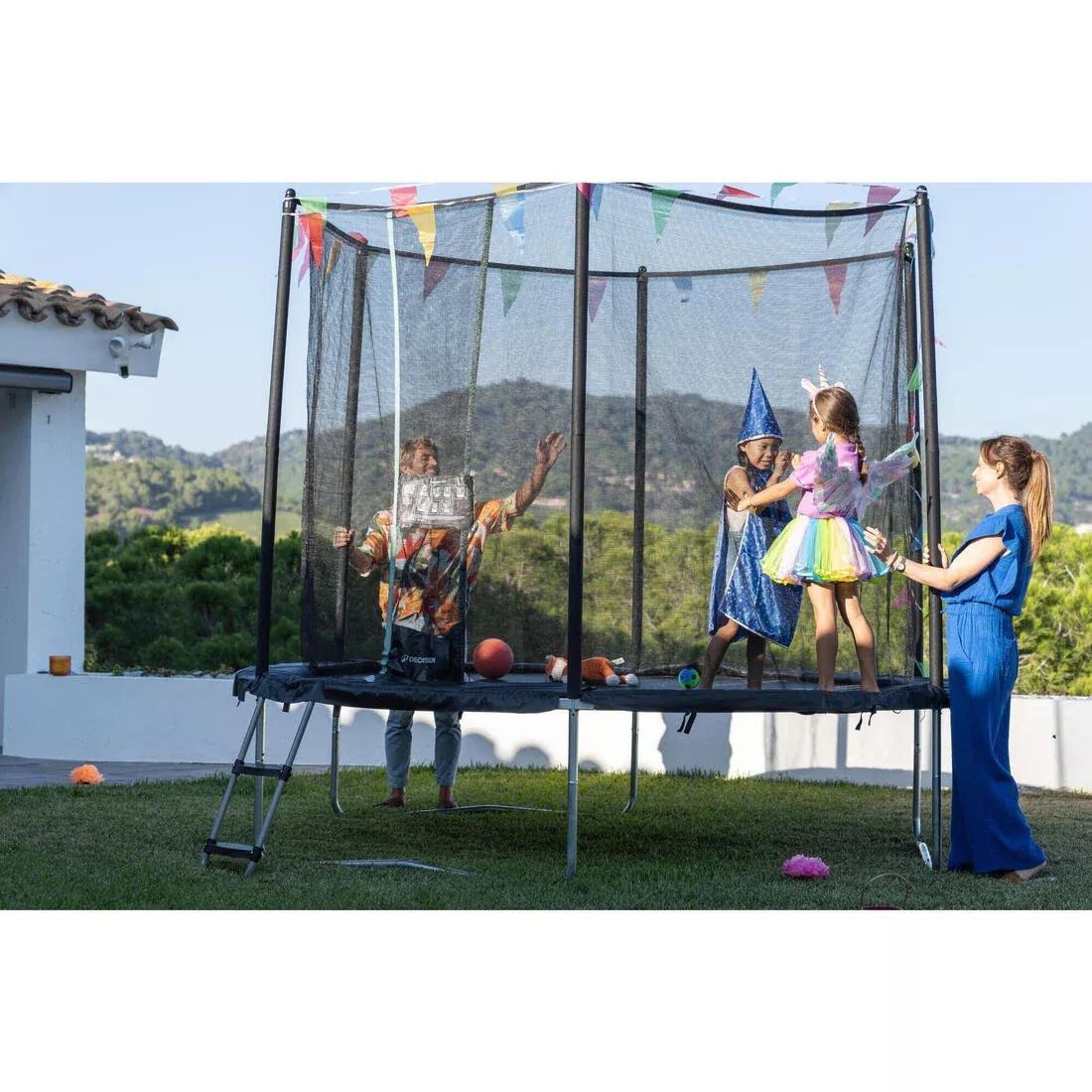 2-Step Ladder For 240 & 300 Trampolines, Black, 5401_000, large image number 10