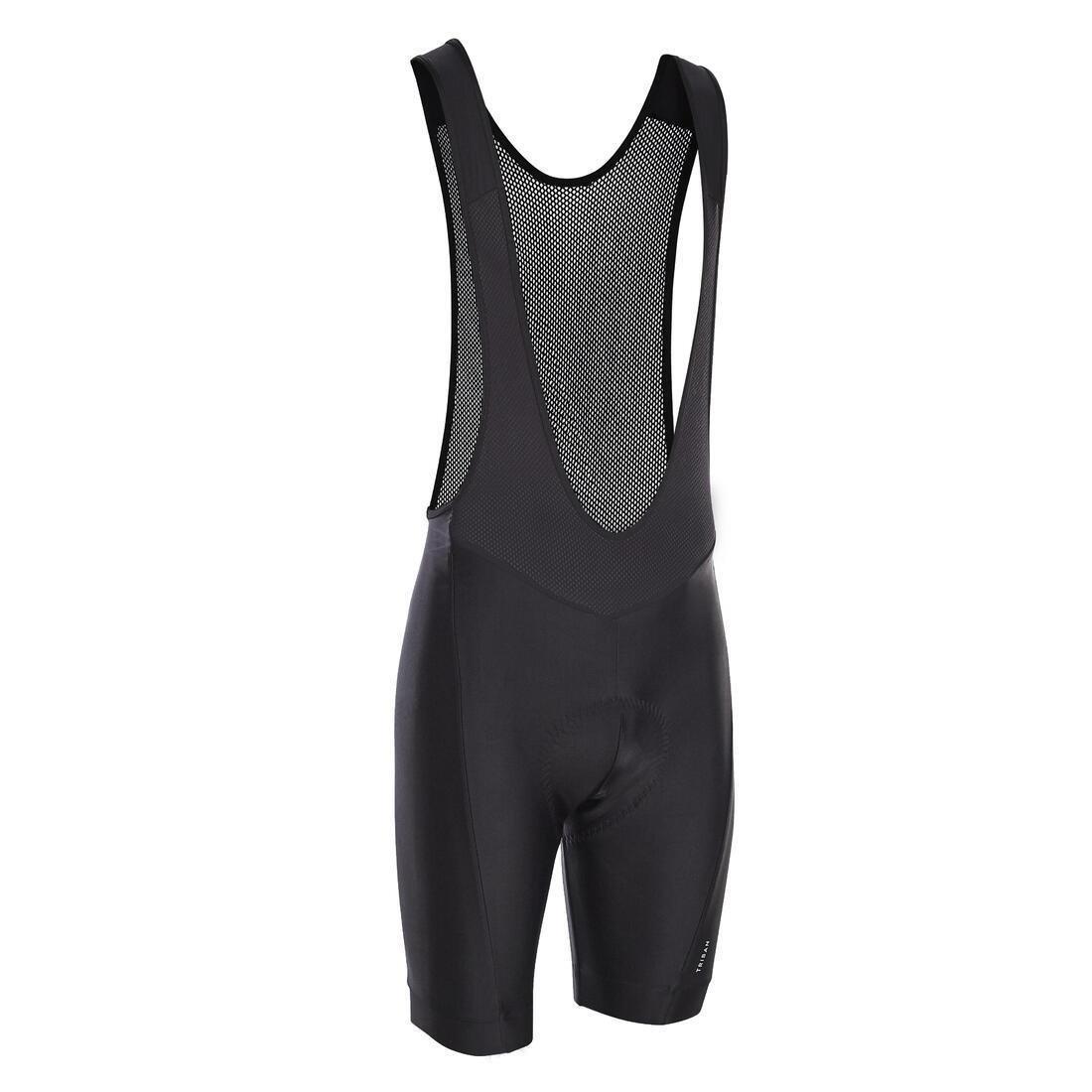 Men Cycling Bib Shorts Rc100, Black, No Color, medium