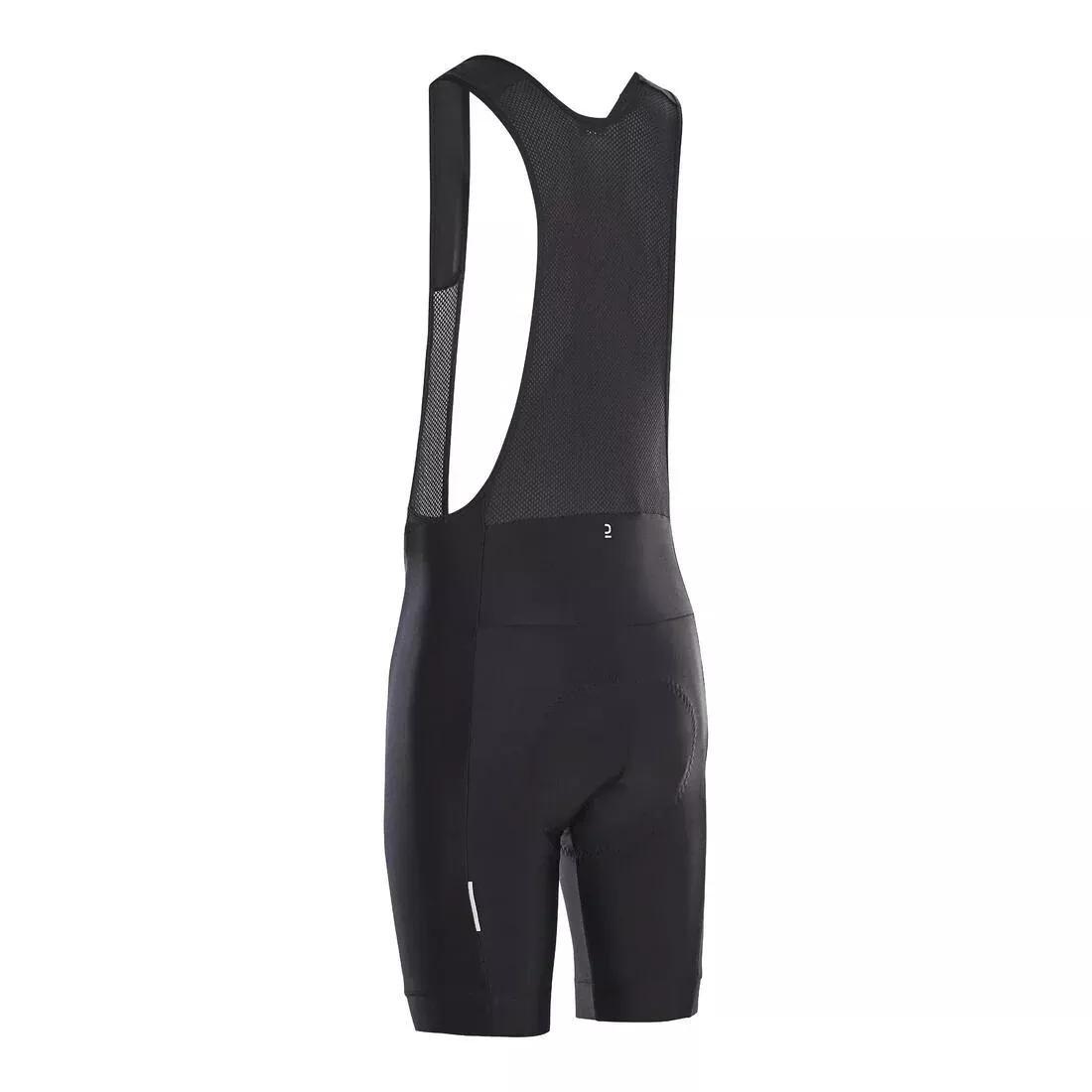 TRIBAN - Men Cycling Bib Shorts Rc100, Black