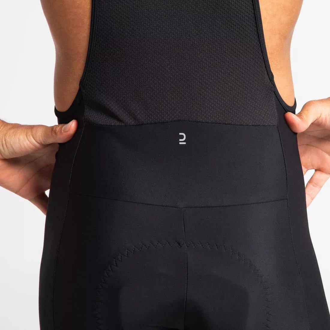 Men Cycling Bib Shorts Rc100, Black, , large image number 4