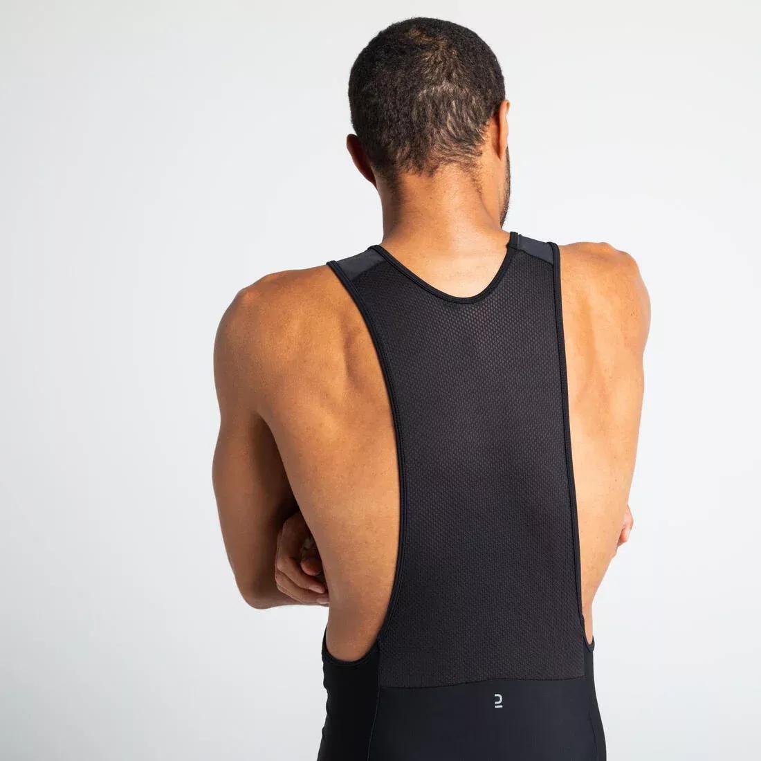 Men Cycling Bib Shorts Rc100, Black, No Color, medium