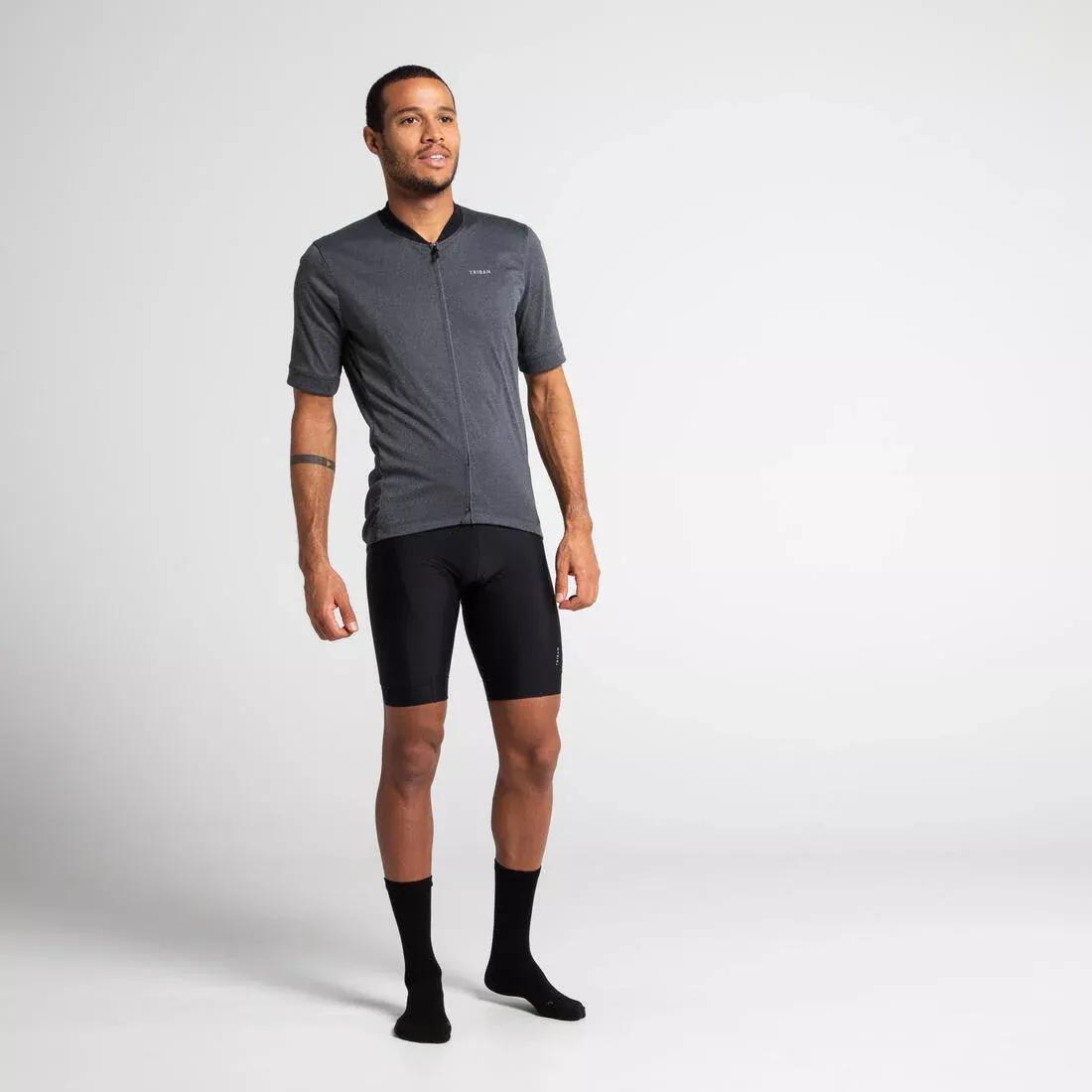 Men Cycling Bib Shorts Rc100, Black, , large image number 6
