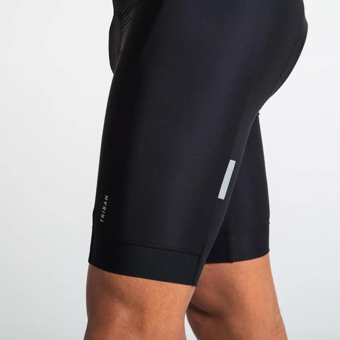 Men Cycling Bib Shorts Rc100, Black, No Color, medium