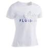 DOMYOS - Girls Short-Sleeved Gym T-Shirt 100 Print, Snow White
