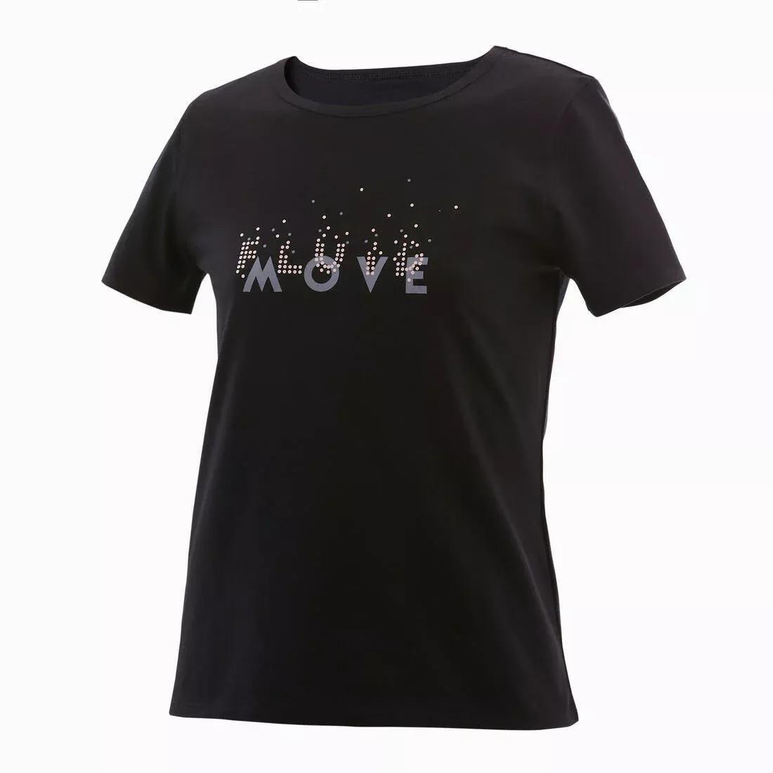 Girls Short-Sleeved Gym T-Shirt 100 Print, Snow White, , large image number 4