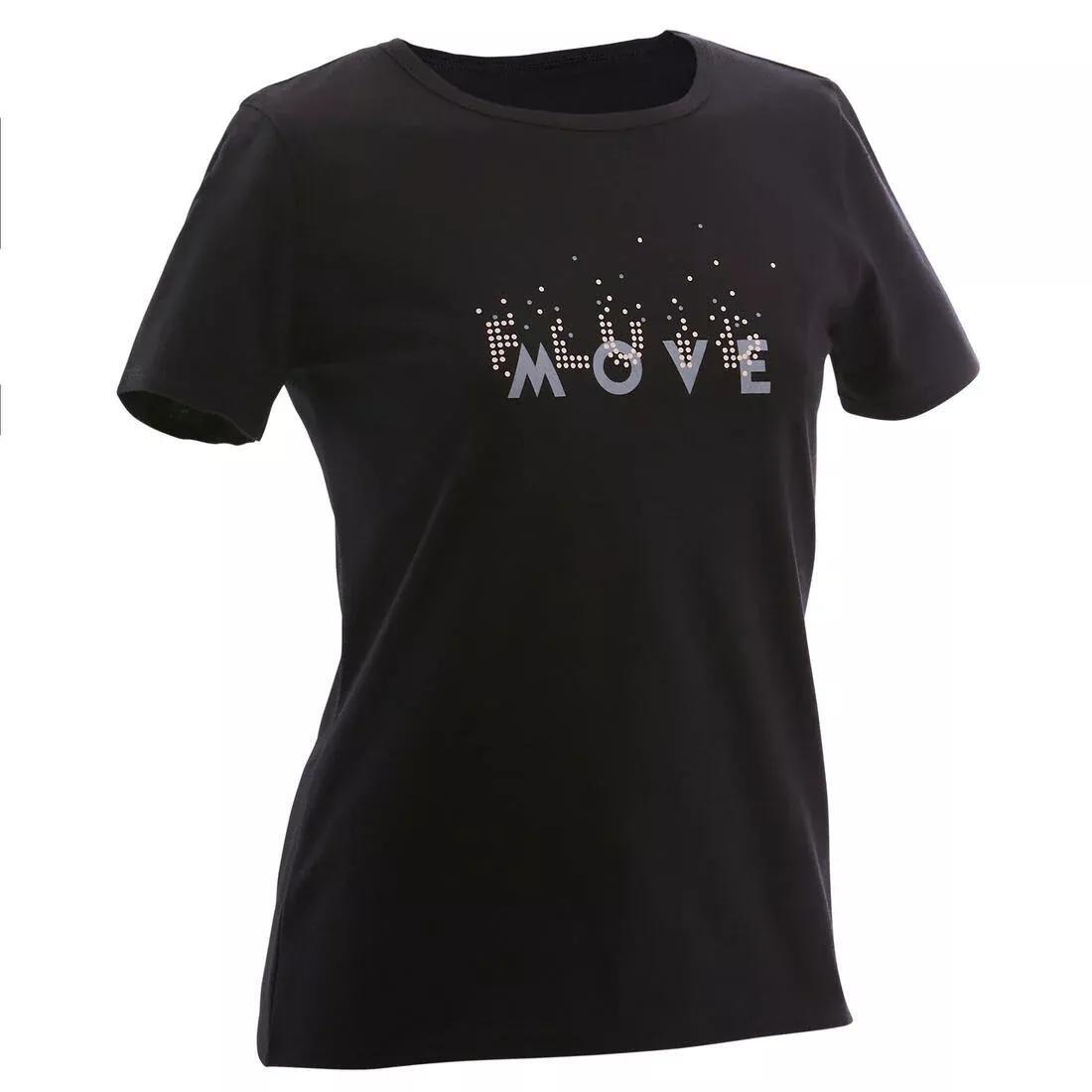Girls Short-Sleeved Gym T-Shirt 100 Print, Snow White, , large image number 6