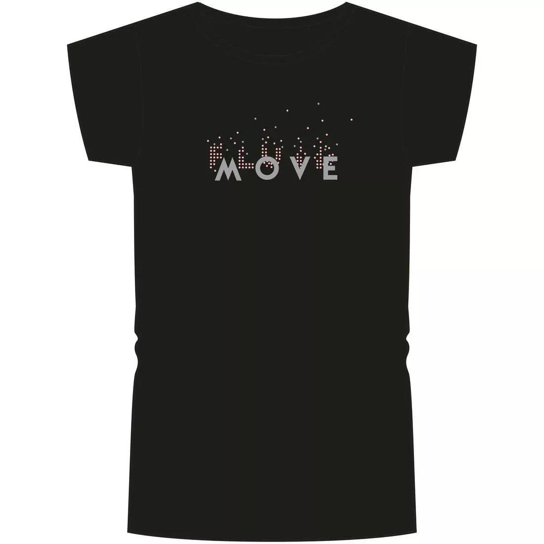 Girls Short-Sleeved Gym T-Shirt 100 Print, Snow White, , large image number 12