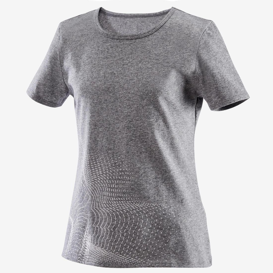 Girls Short-Sleeved Gym T-Shirt 100 Print, Snow White, No Color, large image number 14