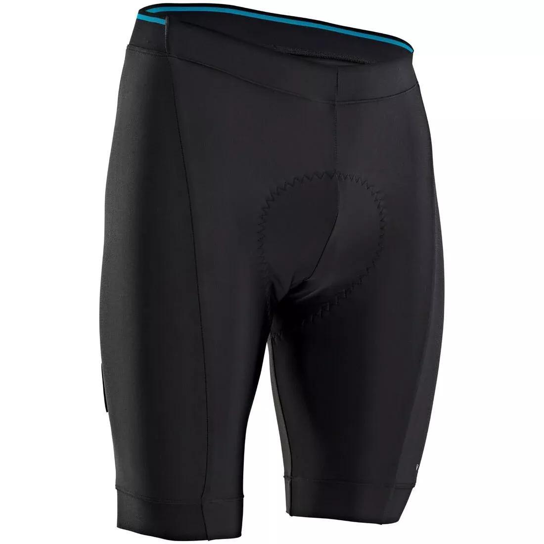 Men Bibless Cycling Shorts Rc100, Black, No Color, medium